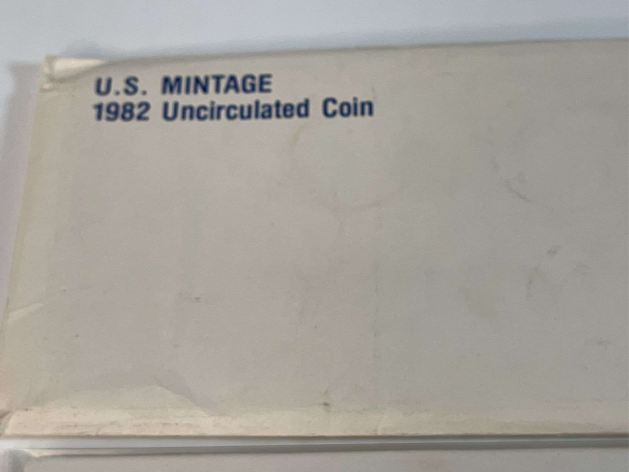 1982 Uncirculated Mint Set
