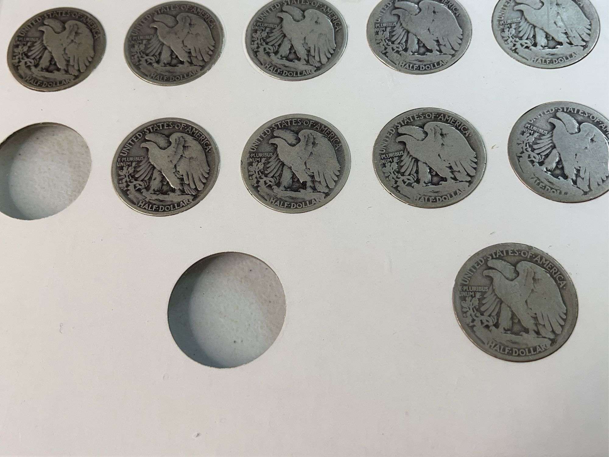 Liberty Walking Halves Set -Missing 1916, 1916-S, 1921, 1921D