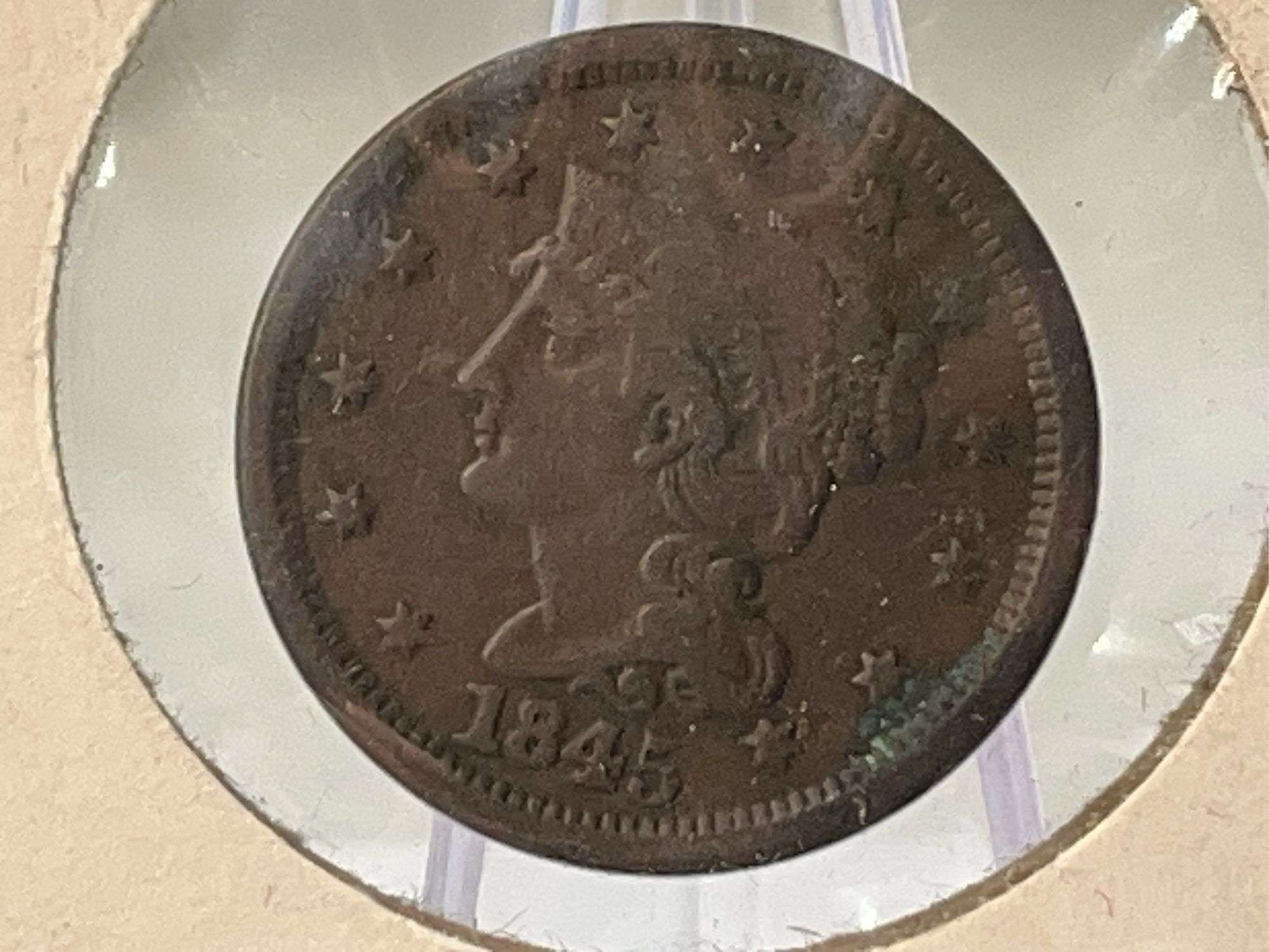 1845 Large Cent