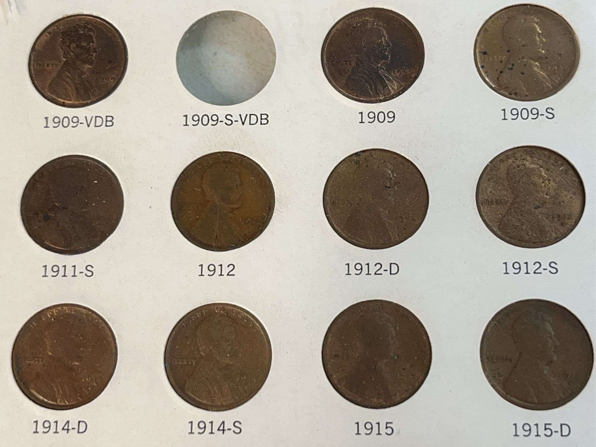 Lincoln Cents Set -No VDB or S-VDB