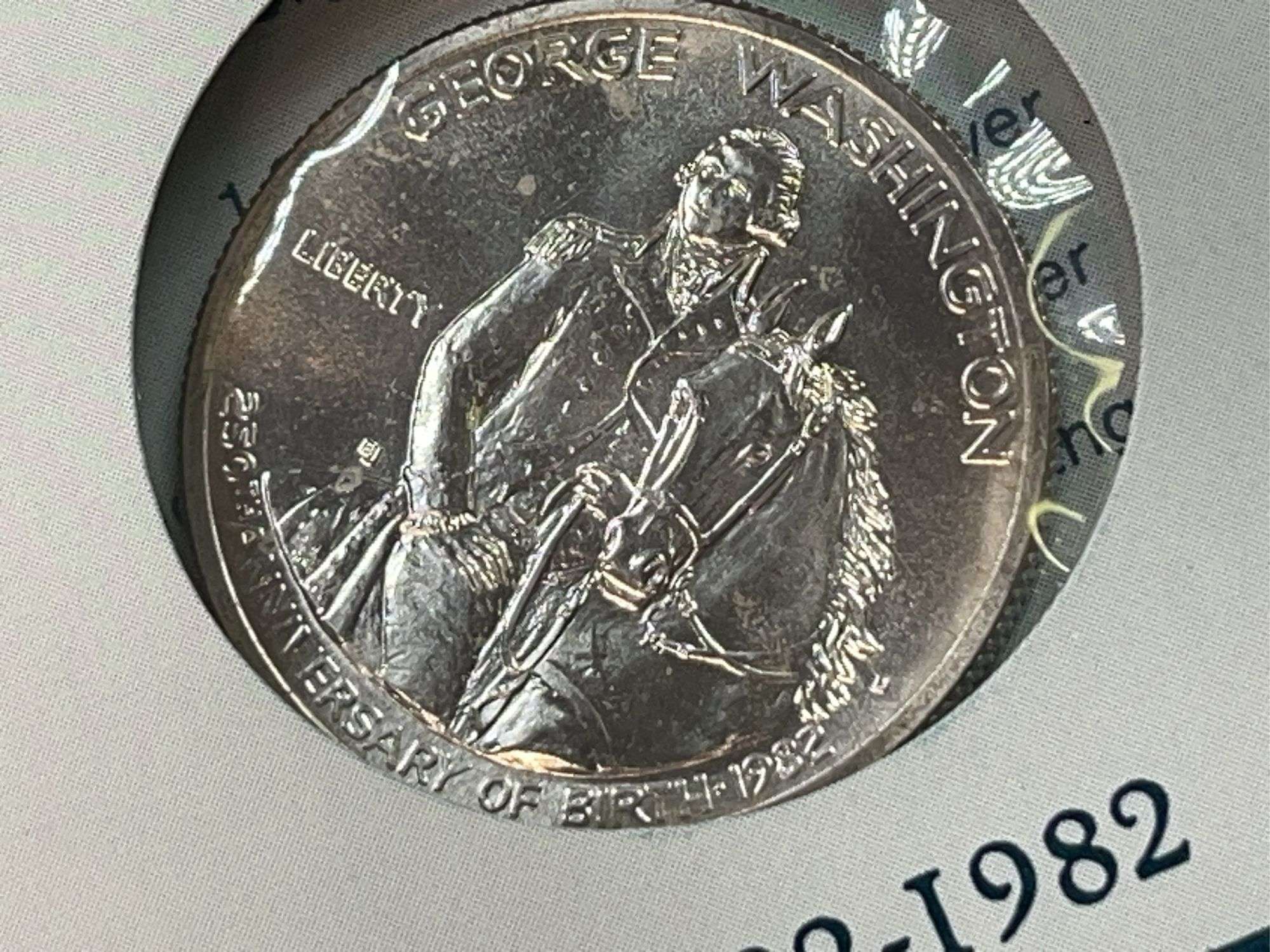 George Washington Silver Commemorative Half ￼