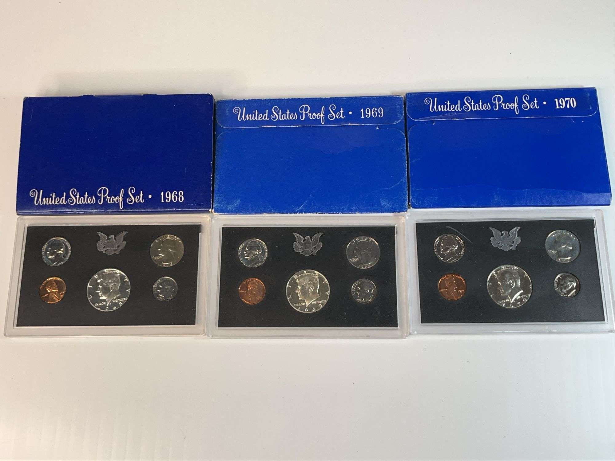 1968, 1969, 1970 US Proof Sets