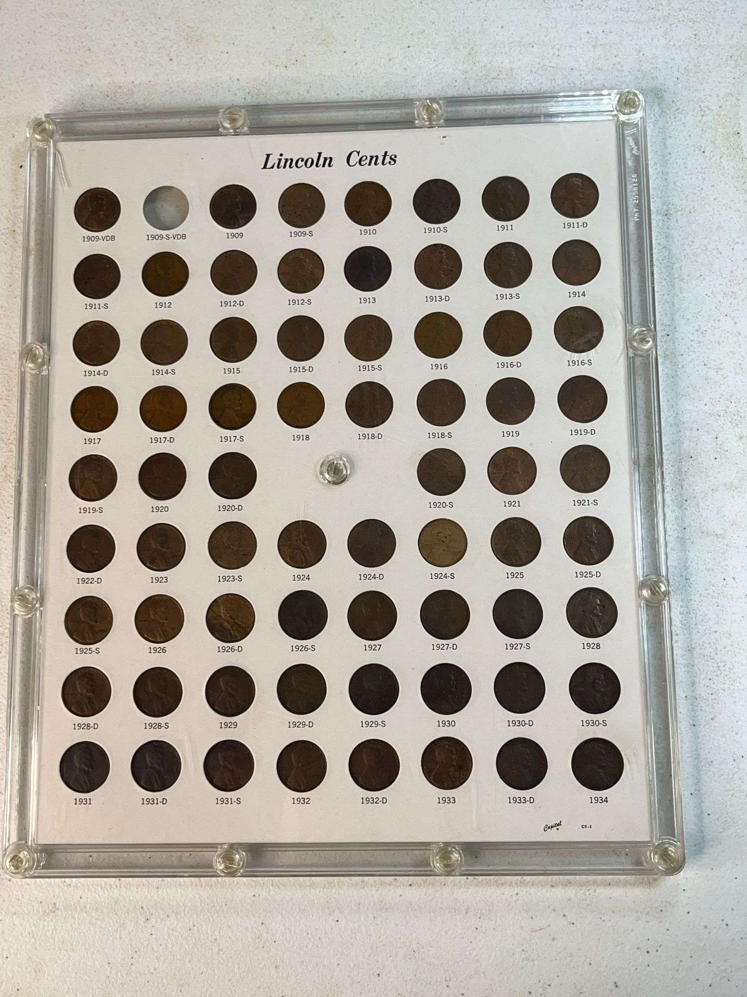 Lincoln Cents Set -No VDB or S-VDB