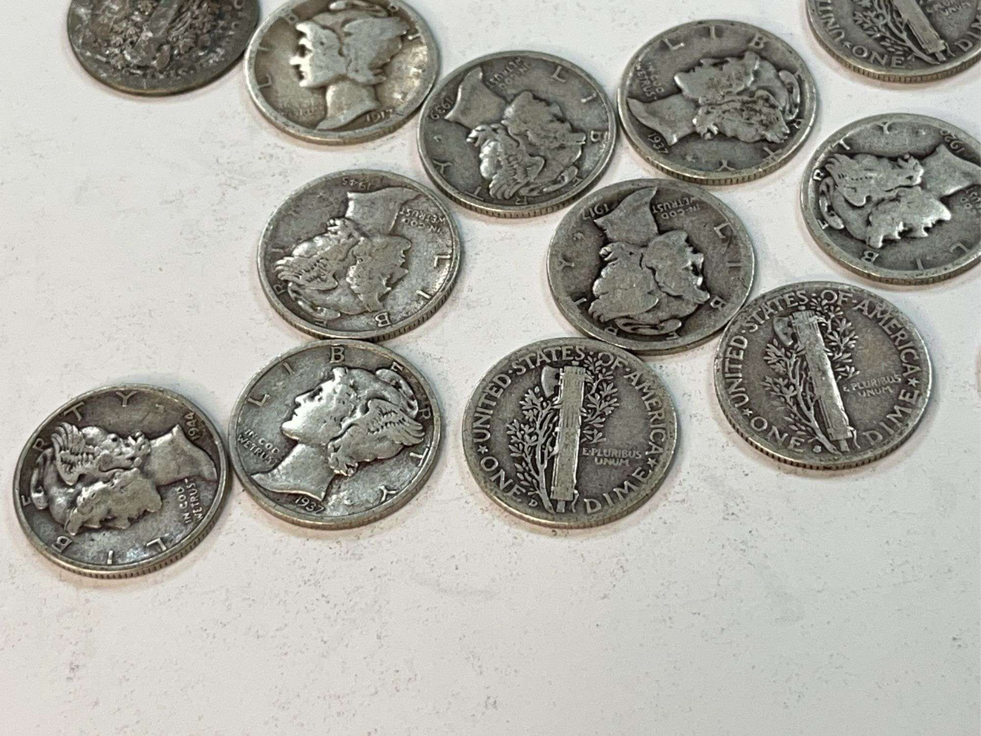 (20) Mercury Dimes