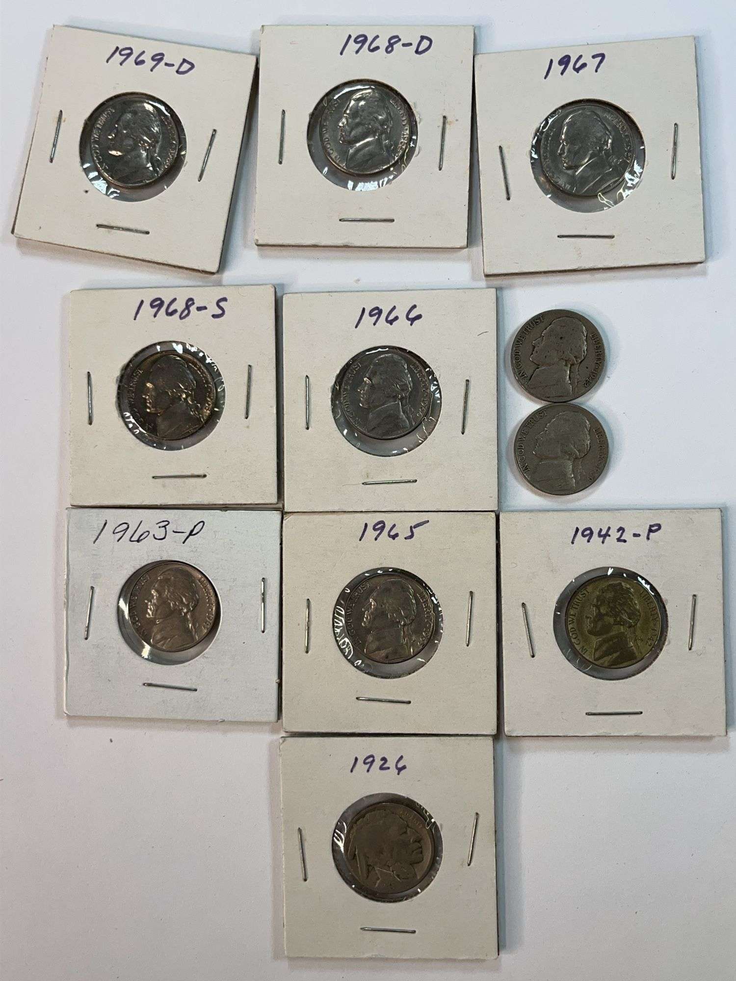 Jefferson Nickels and 1926 Buffalo Nickel