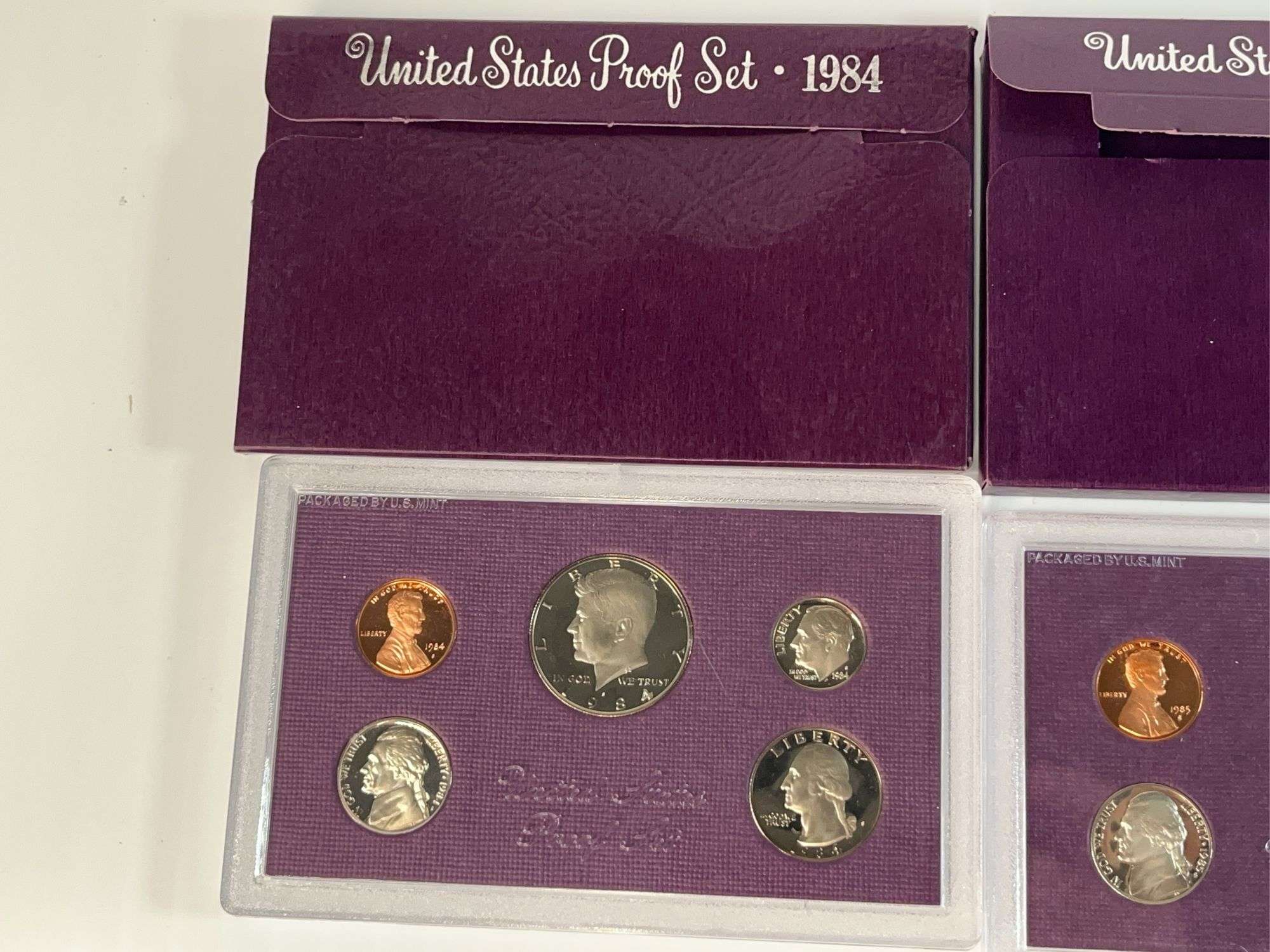 1984, 1985, 1986 US Proof Sets