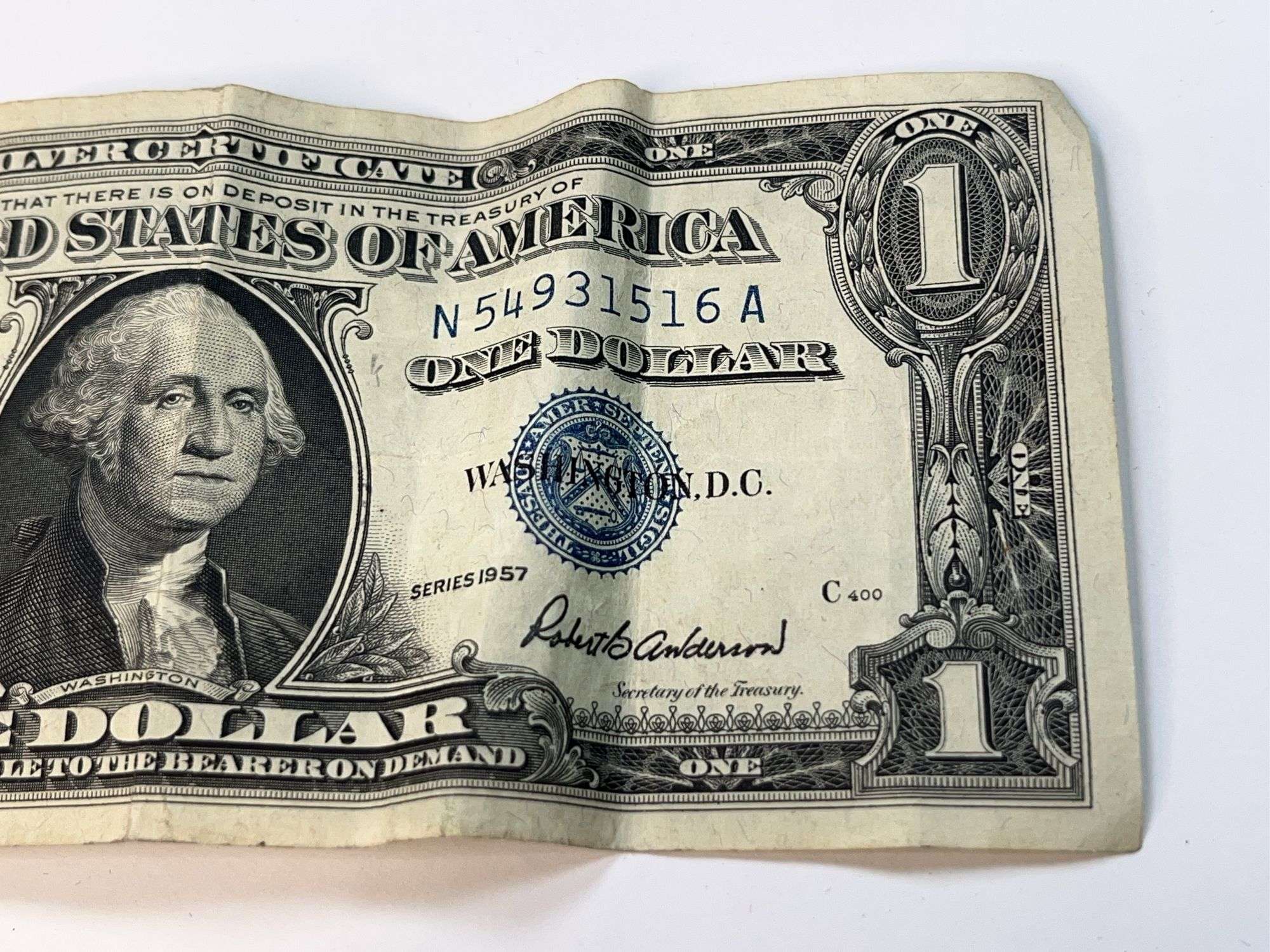 1957 1 Dollar Silver Certificate