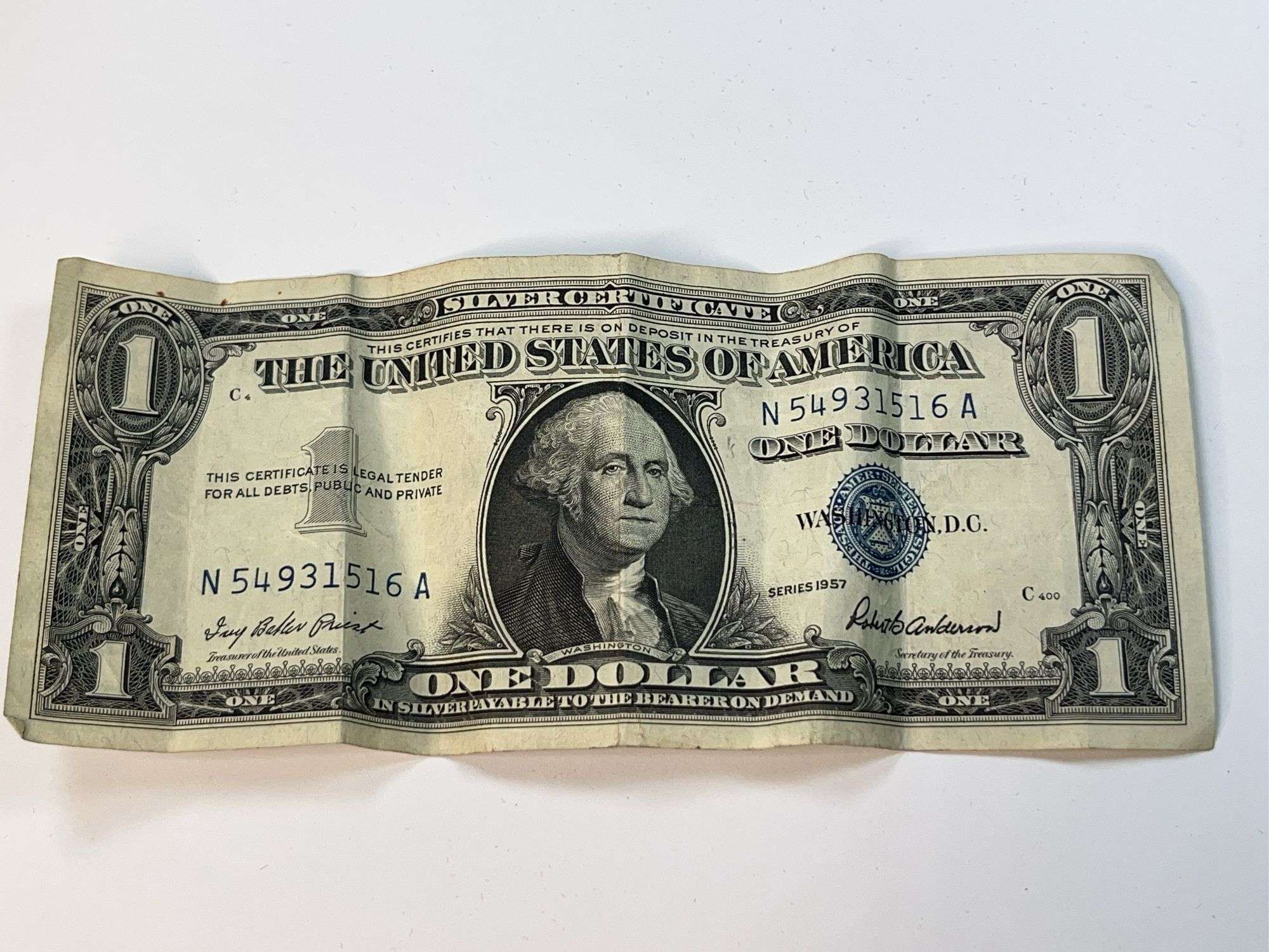 1957 1 Dollar Silver Certificate