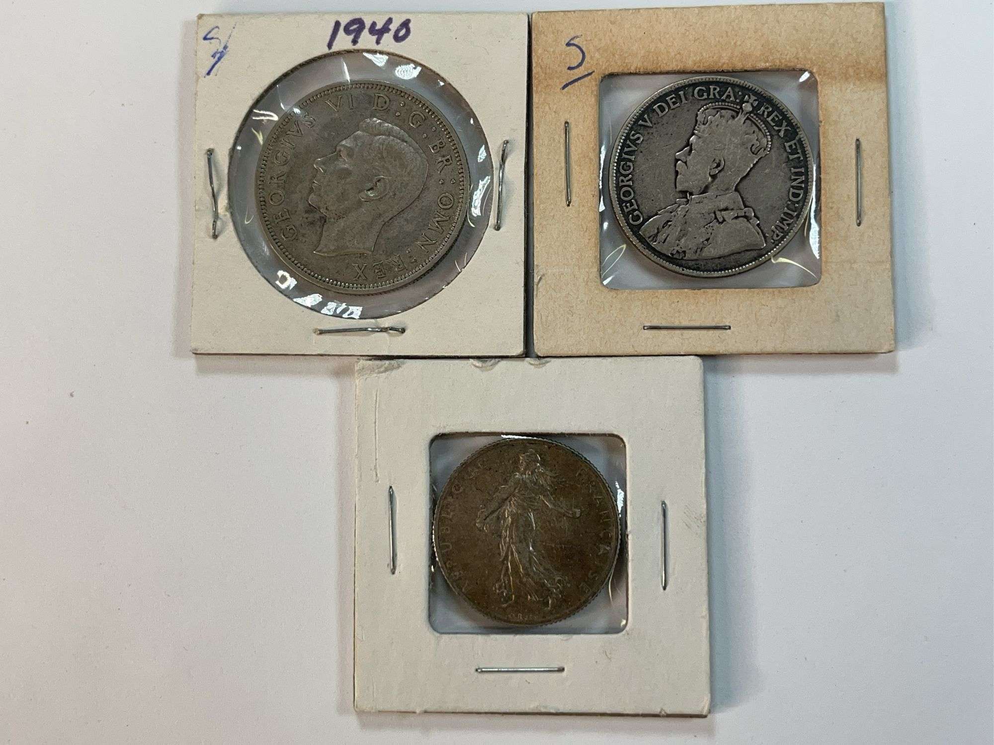 (3) Foreign Coins with Silver Content