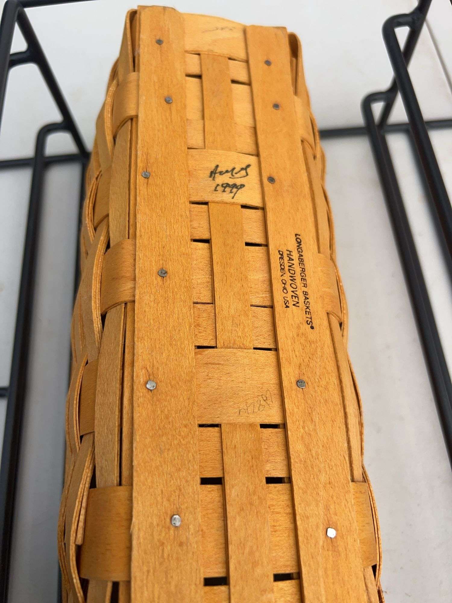 Longaberger Wrought Iron 2-Tier Wall Rack