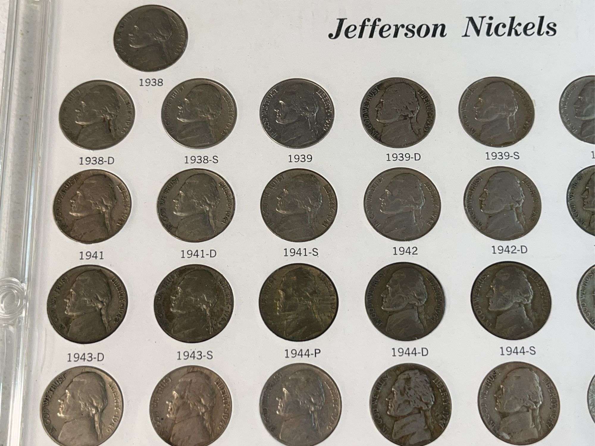 Jefferson Nickels Set