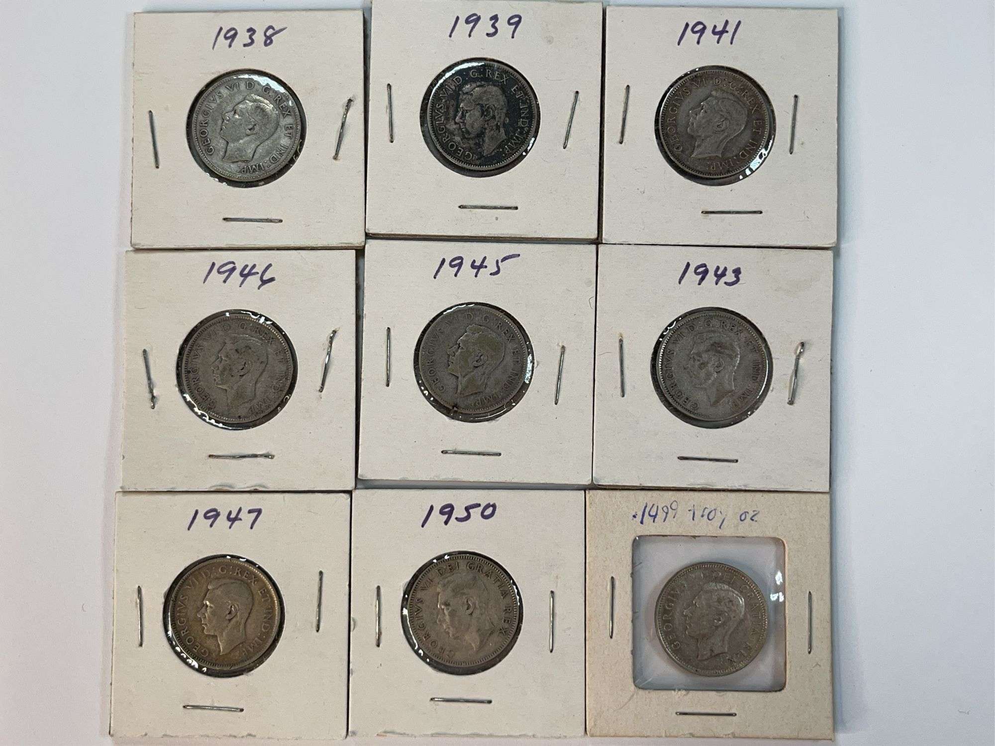 (9) Canadian Quarters