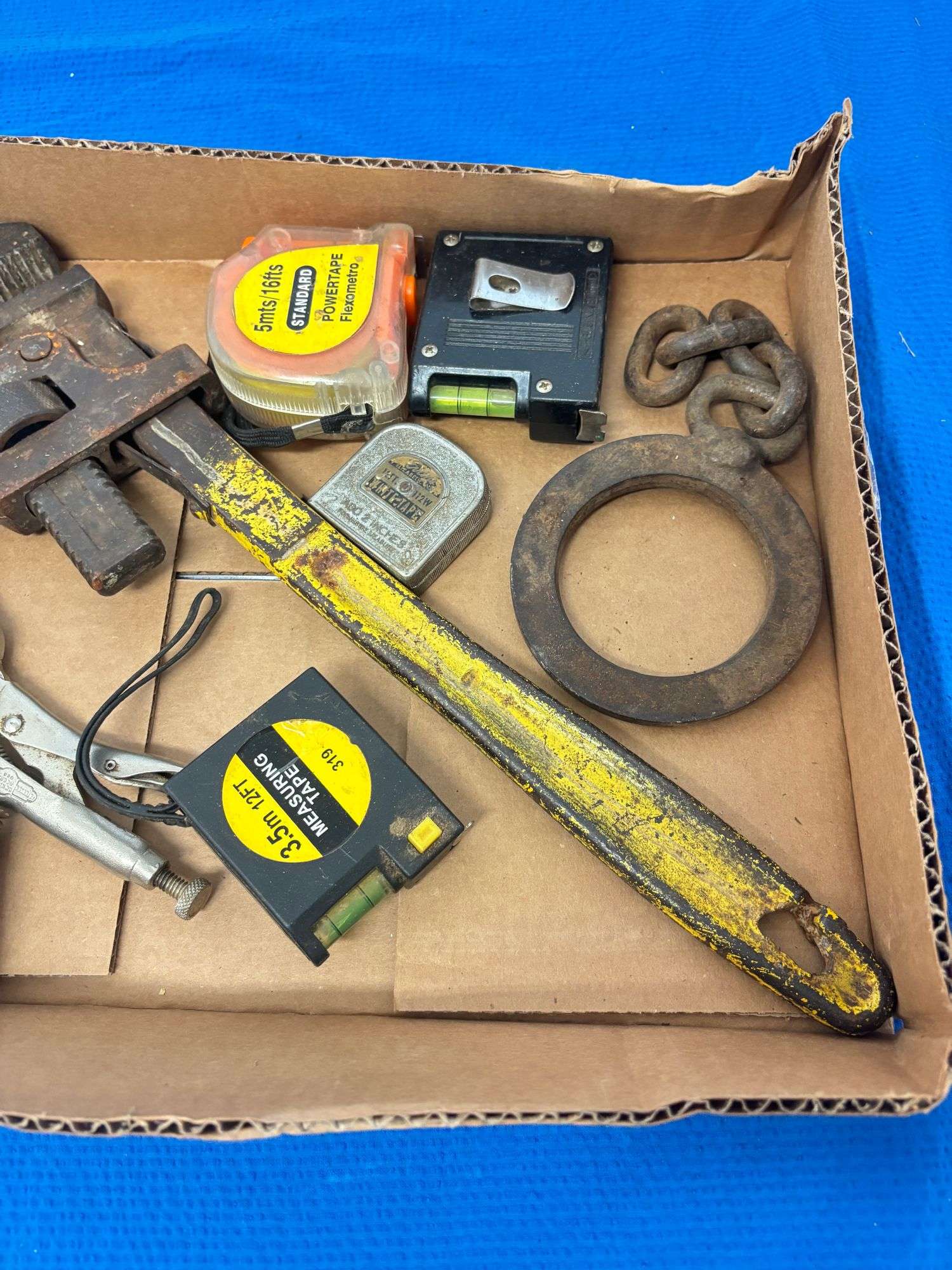 Pipe Wrenches, Tape Measures