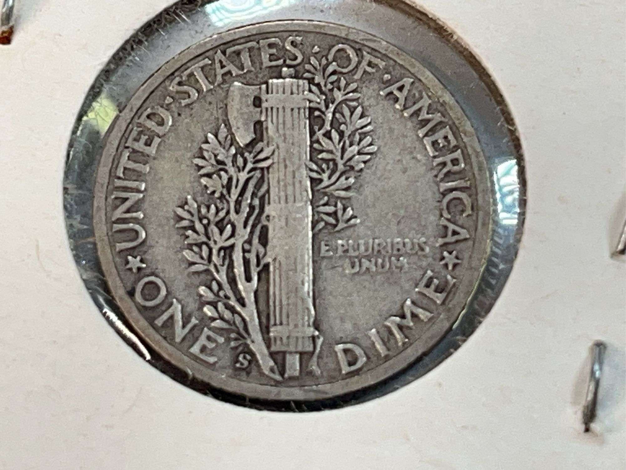1945 Micro-S Mercury Dime