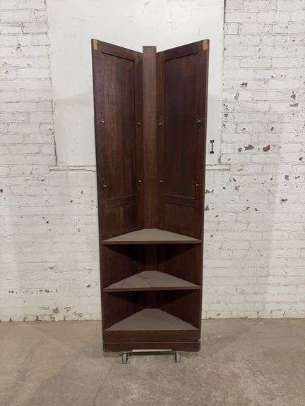 Corner cabinet with 3 missing shelves 