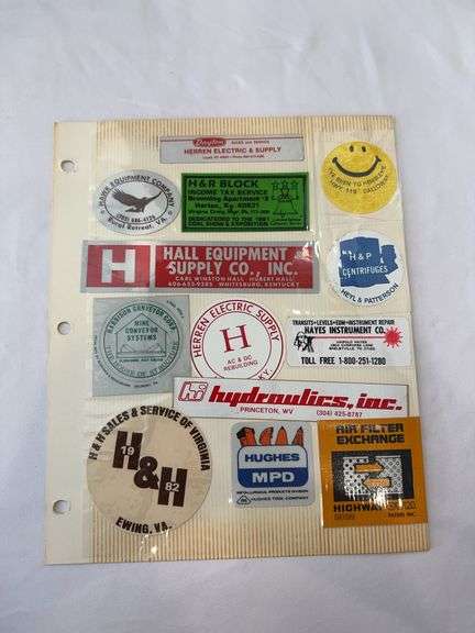 (21) Coal Miner Hardhat Stickers