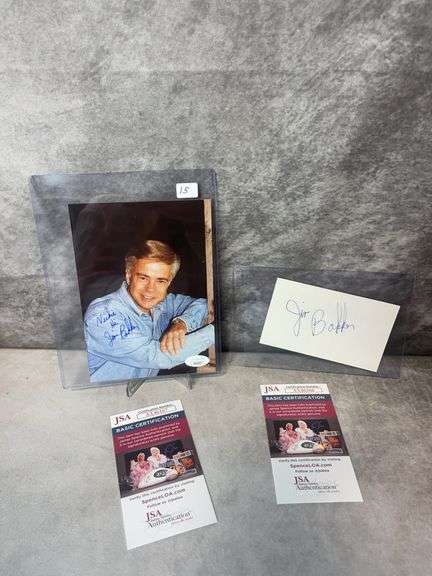 Jim Bakker Signed Color Photo & Index Card - JSA