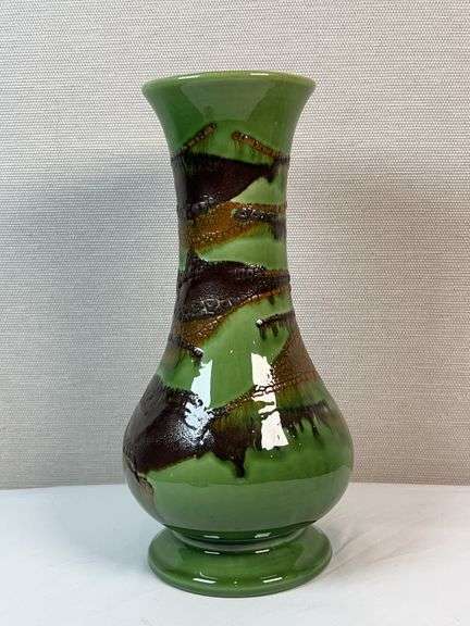 Royal Haeger Green Painted Vase
