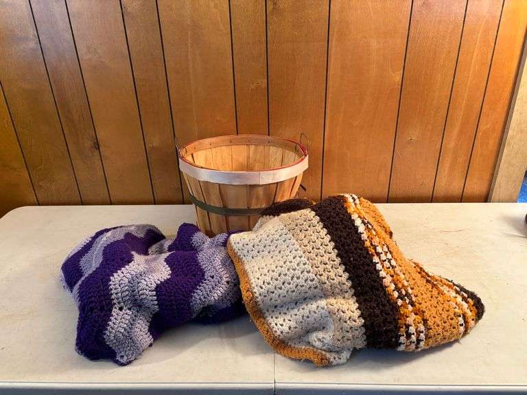 Afghans and basket ￼