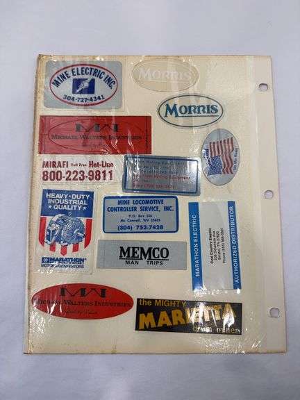 (22) Coal Miner Hardhat Stickers