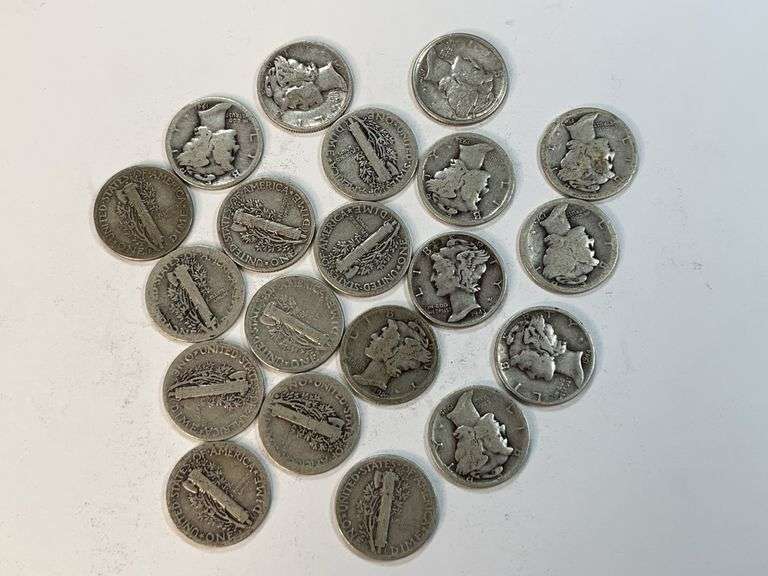 (20) Mercury Dimes