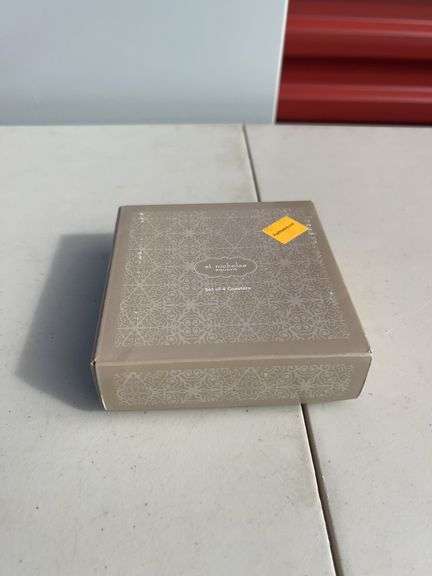 Seasons Greetings “Joy to the World” Ceramic Coasters (Set of 4)