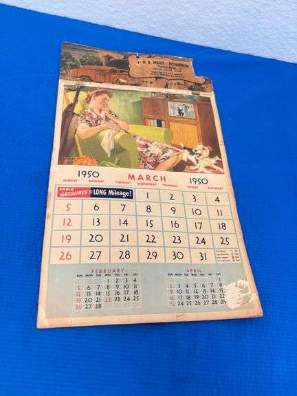 O.B. Maust ,1950 Calendar