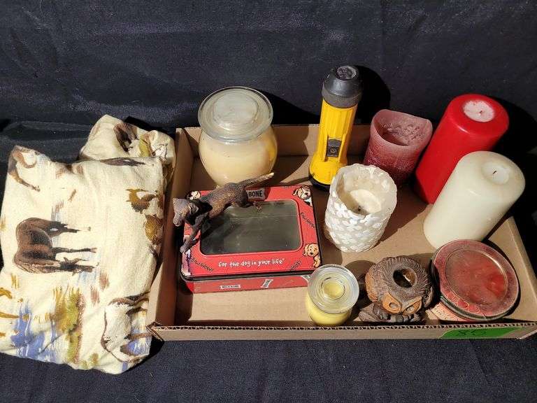 CANDLES, HEATING PADS & DOG DECOR