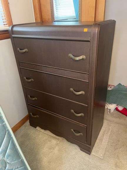 Vintage Unmarked Wooden Dresser