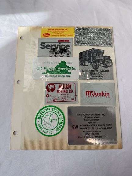 (18) Coal Miner Hardhat Stickers