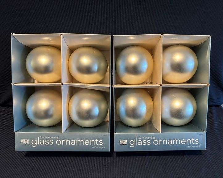 Martha Stewart glass ornaments