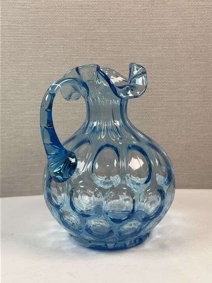 FENTON BLUE GLASS COIN DOT