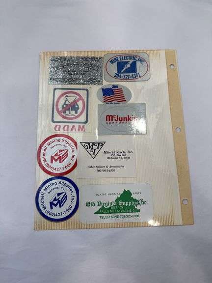 (22) Coal Miner Hardhat Stickers