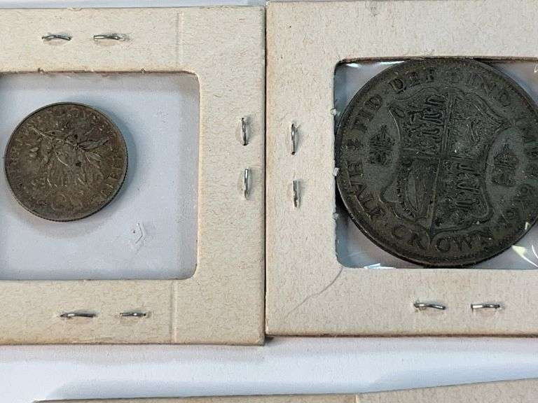 (14) Foreign Coins with Silver Content and 1840 American Coin