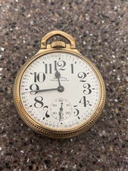 992B  Railway Special Hamilton Watch Co. (21 Jewel )10k Gold Case , Works