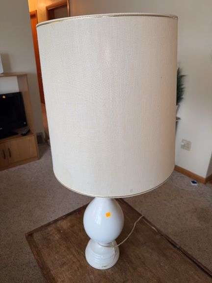 Set of (2) Large Porcelain Table Lamps