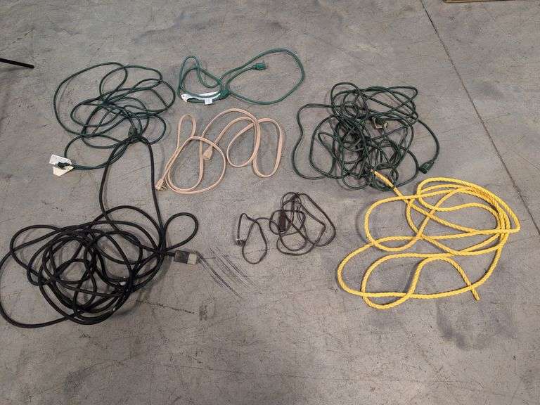 Miscellaneous extension cords and power strips