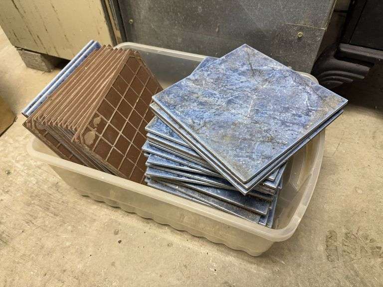 (38) Blue Square Tile 8”x8”