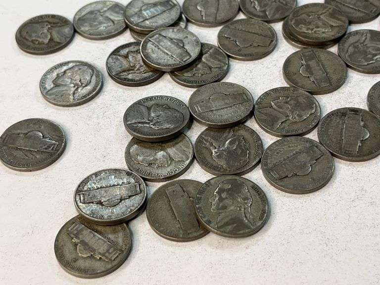 (50) Wartime Jefferson Nickels