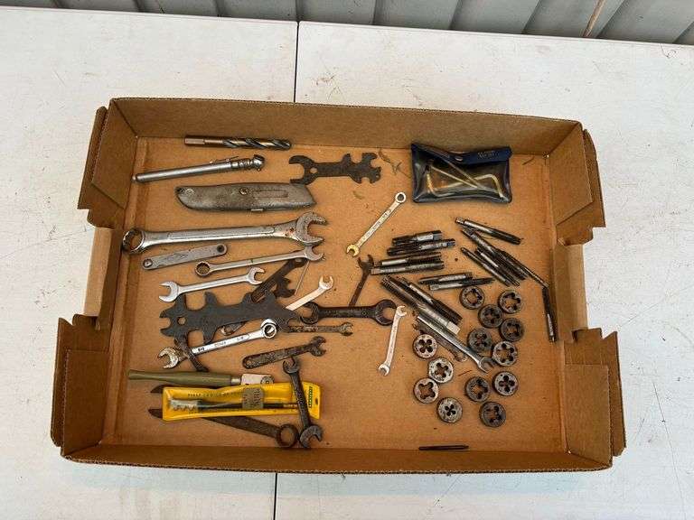 Tap and dies and assorted tools
