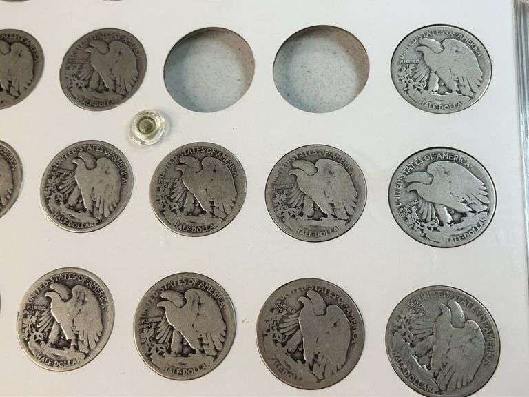 Liberty Walking Halves Set -Missing 1916, 1916-S, 1921, 1921D
