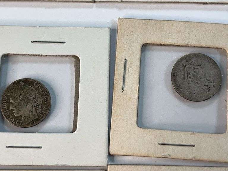 (14) Foreign Coins with Silver Content and 1840 American Coin