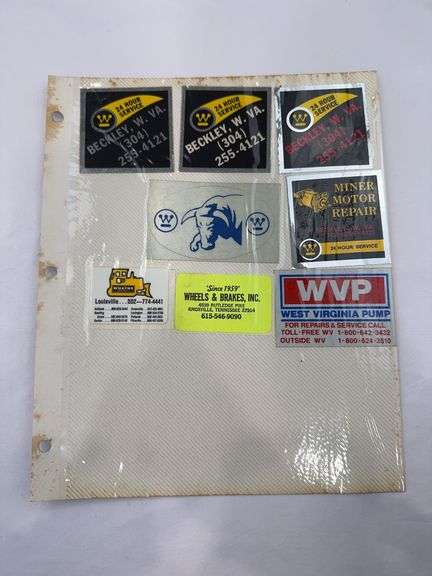 (8) Coal Miner Hardhat Stickers