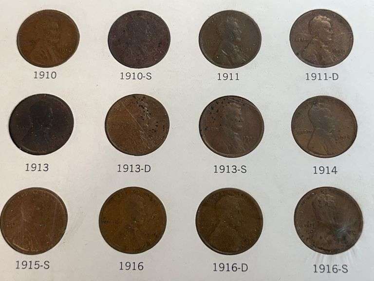 Lincoln Cents Set -No VDB or S-VDB