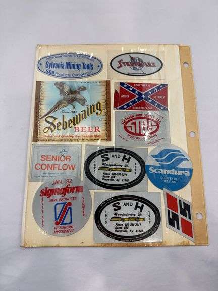 (22) Coal Miner Hardhat Stickers