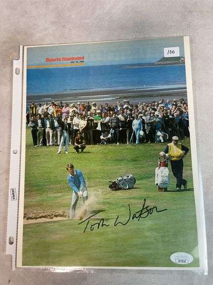 Tom Watson Signed Sports Illustrated Page - JSA