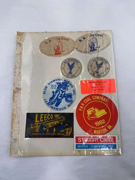 (19) Coal Miner Hardhat Stickers