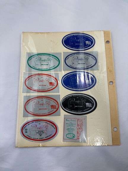 (18) Coal Miner Hardhat Stickers