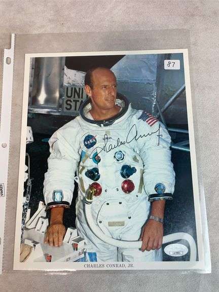 Charles Conrad Signed 8x10 NASA Photo - JSA
