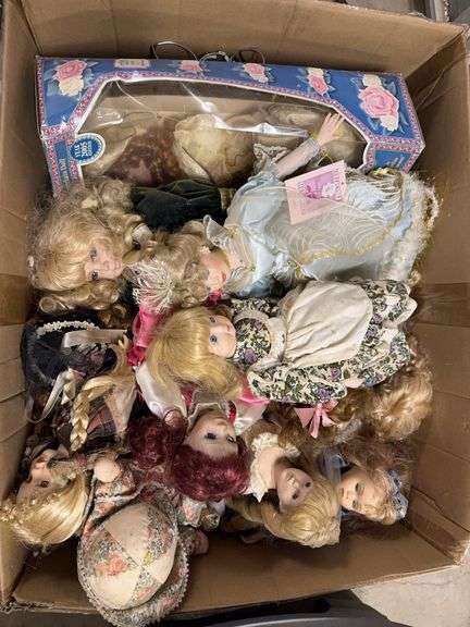 Box of misc. Dolls